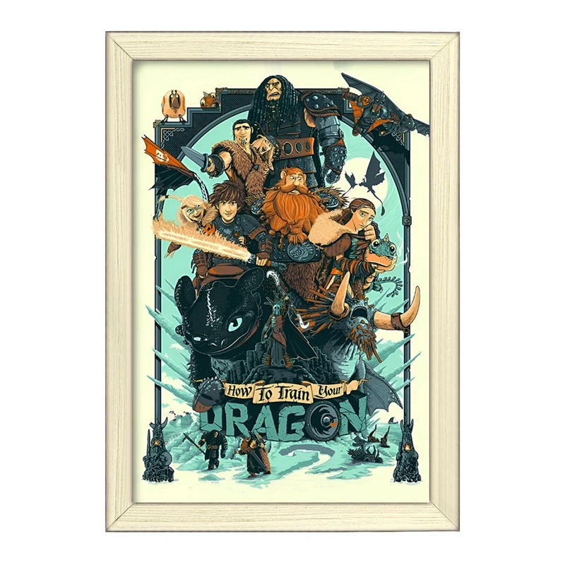 تابلو خندالو طرح چگونه اژدهای خود را تربیت کنیم کد F13572