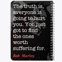 دفتر یادداشت 50 برگ خندالو طرح باب مارلی (Bob Marley) کد F14054