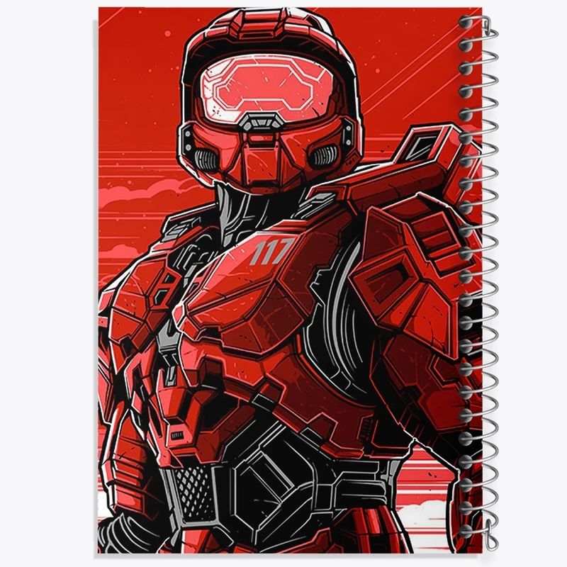 دفتر طراحی 50 برگ خندالو طرح بازی هیلو (Halo) کد 31507