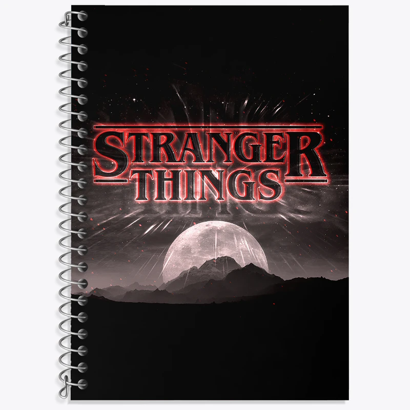 دفتر زبان دوخط 50 برگ خندالو طرح استرنجر تینگز (Stranger Things) کد N7720