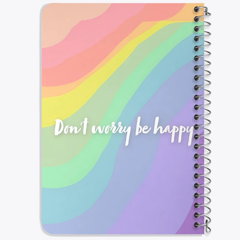 دفتر یادداشت 50 برگ خندالو طرح Don't Worry Be Happy کد N6012
