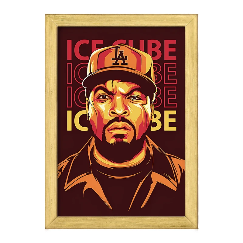 تابلو خندالو طرح آیس کیوب (Ice Cube) کد F10222