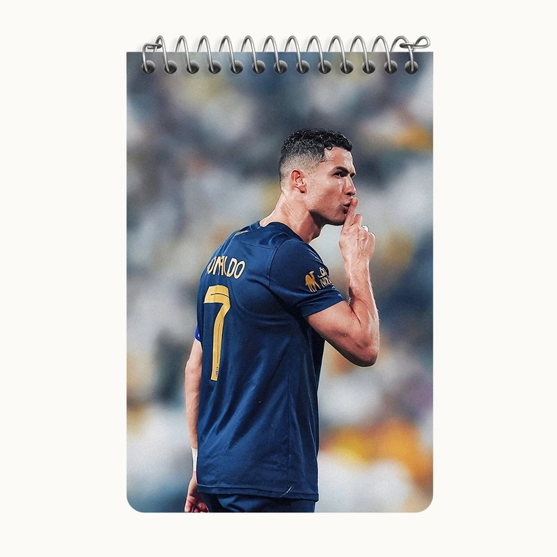 دفتر یادداشت 50 برگ خندالو طرح کریستیانو رونالدو کد F4630