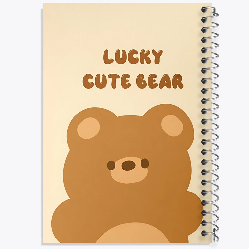 دفتر مشق 100 برگ خندالو طرح خرس بامزه کد N9443