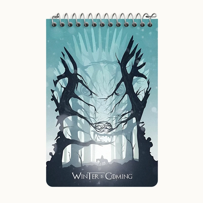 دفتر یادداشت 50 برگ خندالو طرح بازی تاج و تخت (Game Of Thrones) کد F10152