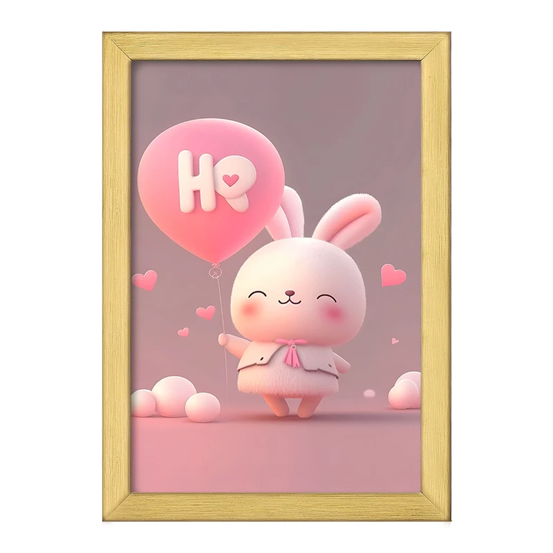 تابلو خندالو طرح خرگوش کیوت کد F5697