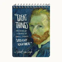 دفتر یادداشت 50 برگ خندالو طرح ونسان ونگوگ کد N4179