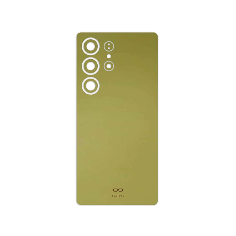 برچسب پوششی ماهوت مدل Matte-Gold مناسب برای گوشی موبایل سامسونگ Galaxy S25 Ultra