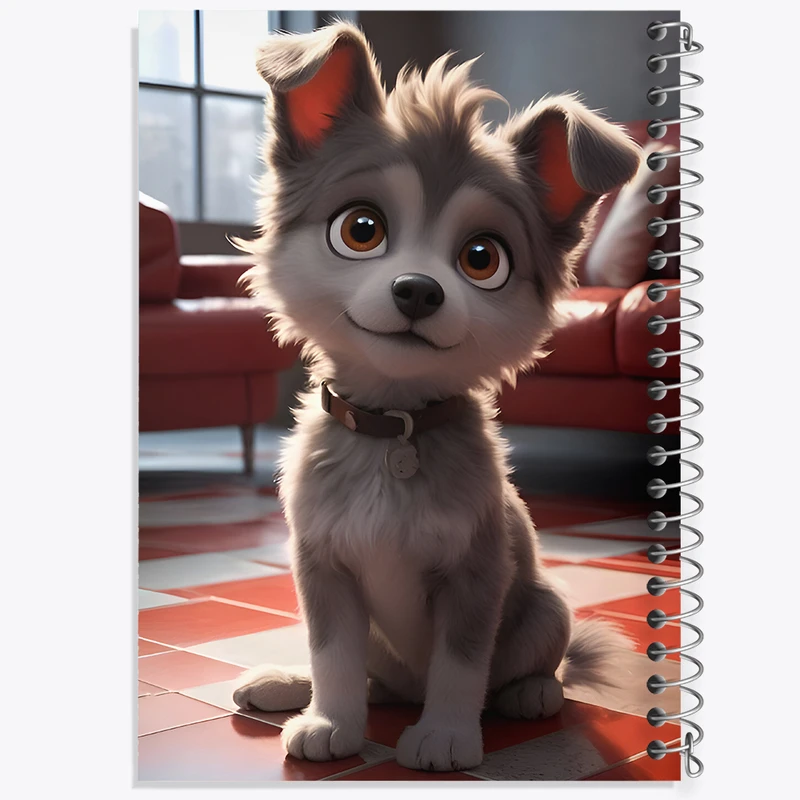 دفتر مشق 50 برگ خندالو طرح سگ بامزه کد F9318