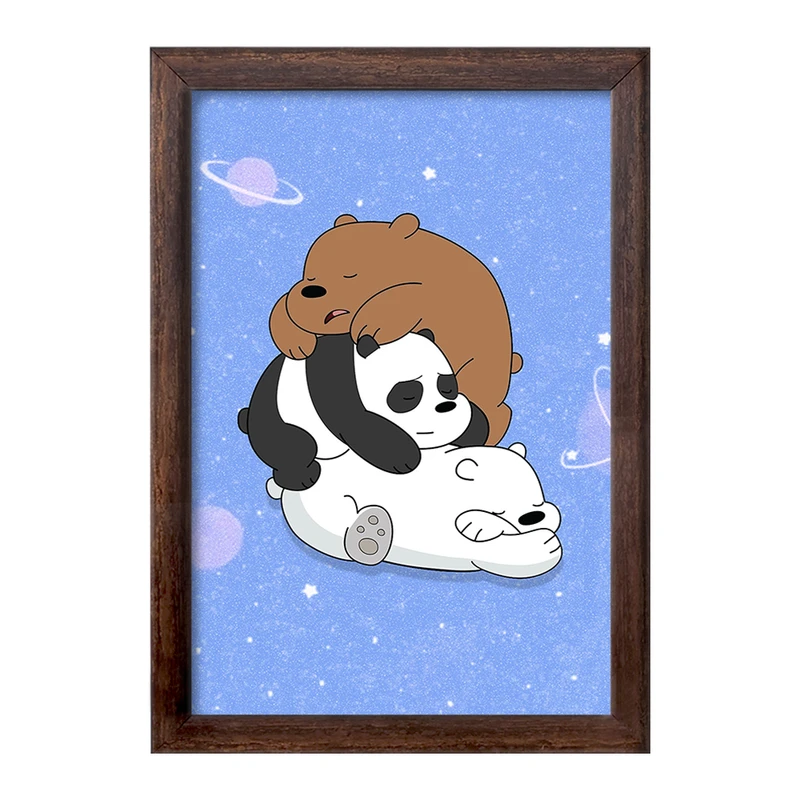 تابلو خندالو طرح سه خرس کله پوک  کد 10609