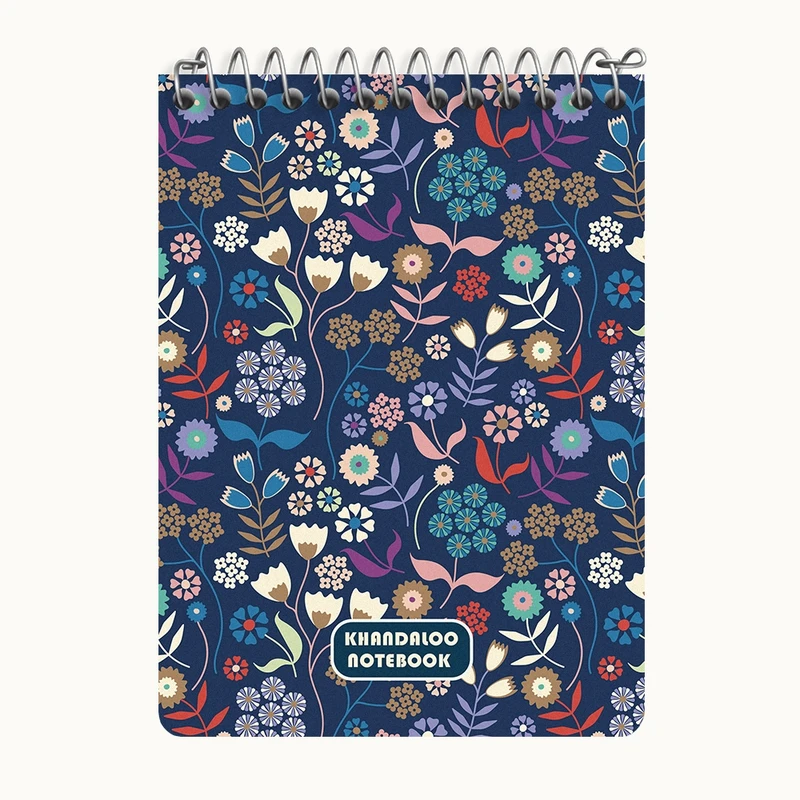 دفتر یادداشت 50 برگ خندالو طرح پترن گل گلی کد N6084