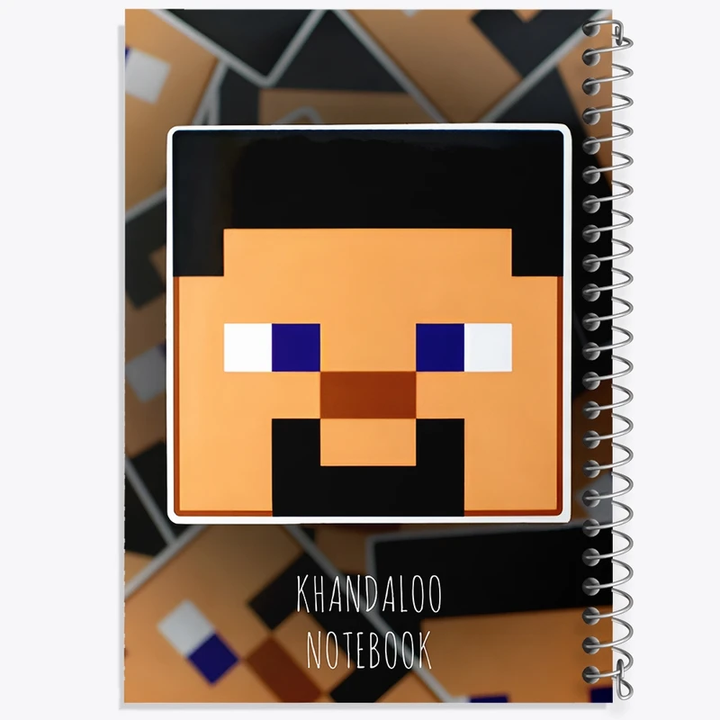دفتر شطرنجی 50 برگ خندالو طرح بازی ماینکرافت (Minecraft) کد N8723