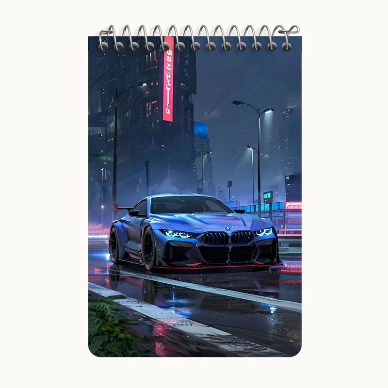 دفتر یادداشت 50 برگ خندالو طرح ماشین اسپرت کد F5194