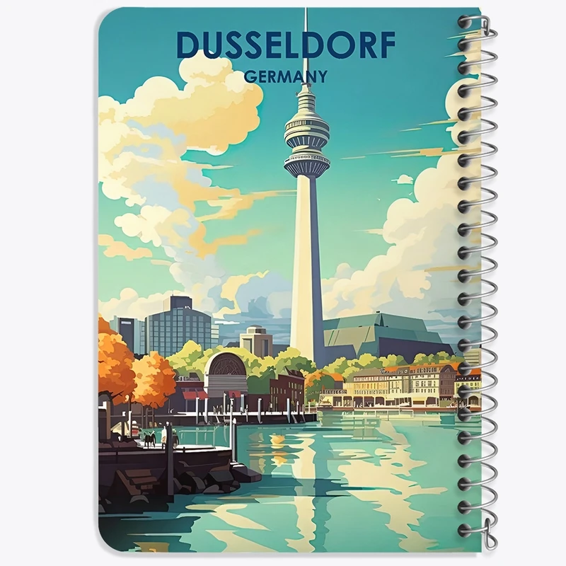 دفتر یادداشت 50 برگ خندالو طرح دوسلدورف (Dusseldorf) کد F6320