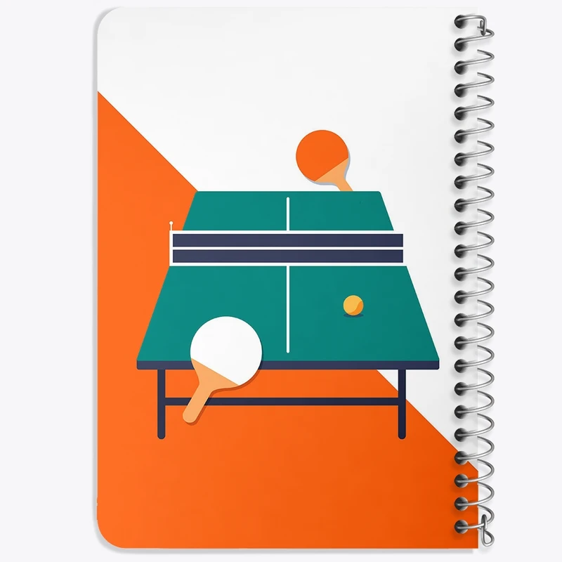 دفتر یادداشت 50 برگ خندالو طرح پینگ پنگ Ping Pong کد 27990