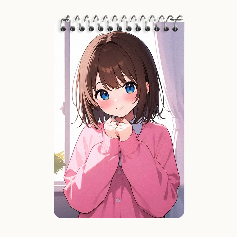 دفتر یادداشت 50 برگ خندالو طرح دخترانه کد F6975