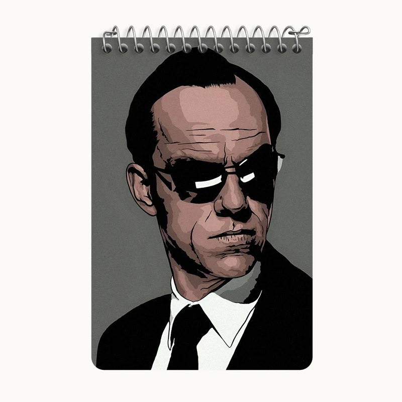 دفتر یادداشت 50 برگ خندالو طرح مامور اسمیت (Agent Smith) کد F13550