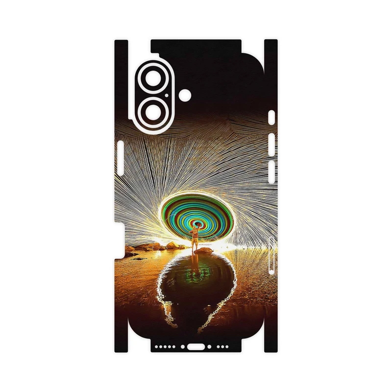 برچسب پوششی ماهوت مدل Night Light Fountain-FullSkin مناسب برای گوشی موبایل اپل iPhone 17