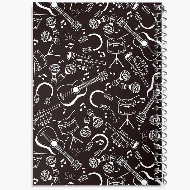 دفتر طراحی 50 برگ خندالو طرح موزیک کد N339