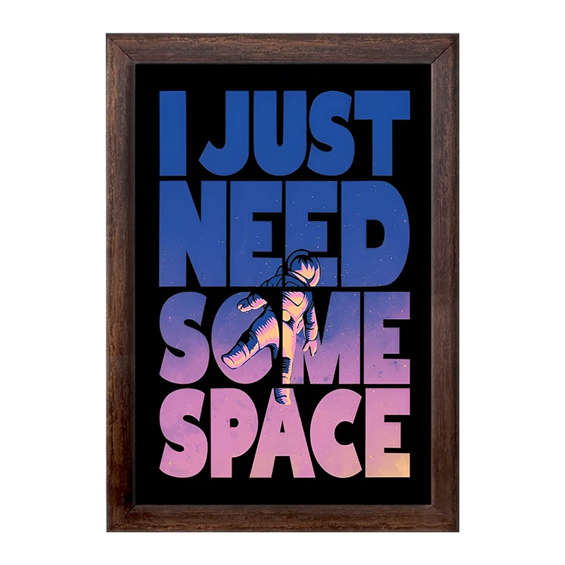 تابلو خندالو طرح I Just Need Some Space کد F10099