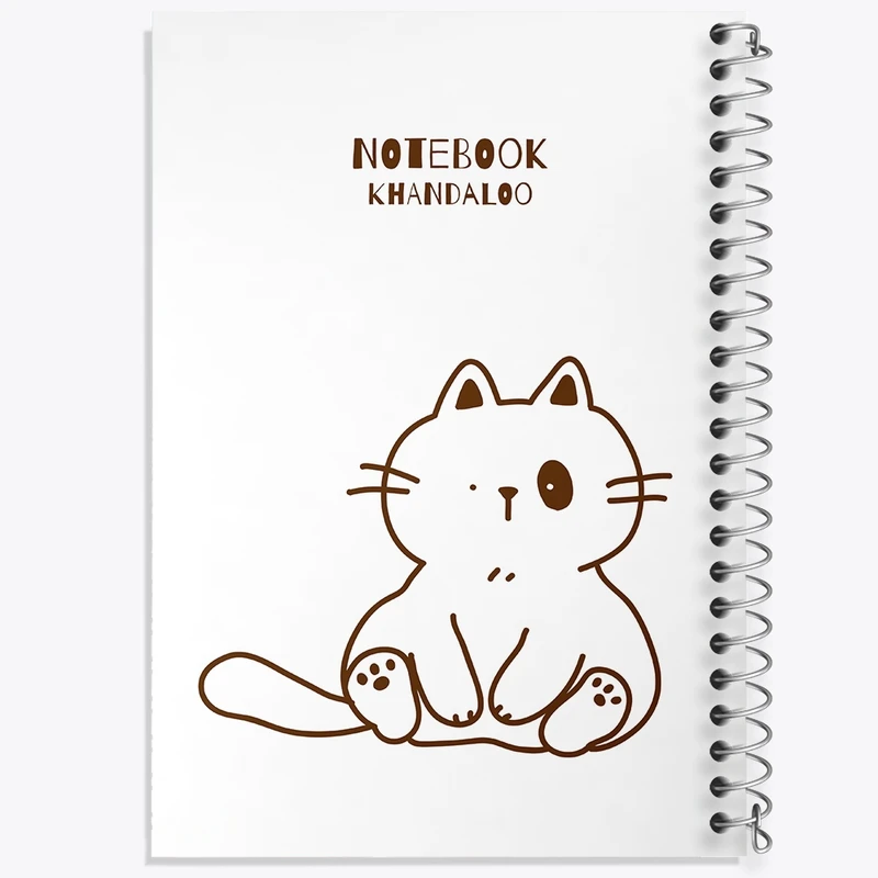 دفتر طراحی 50 برگ خندالو طرح گربه (Cat) کد N868