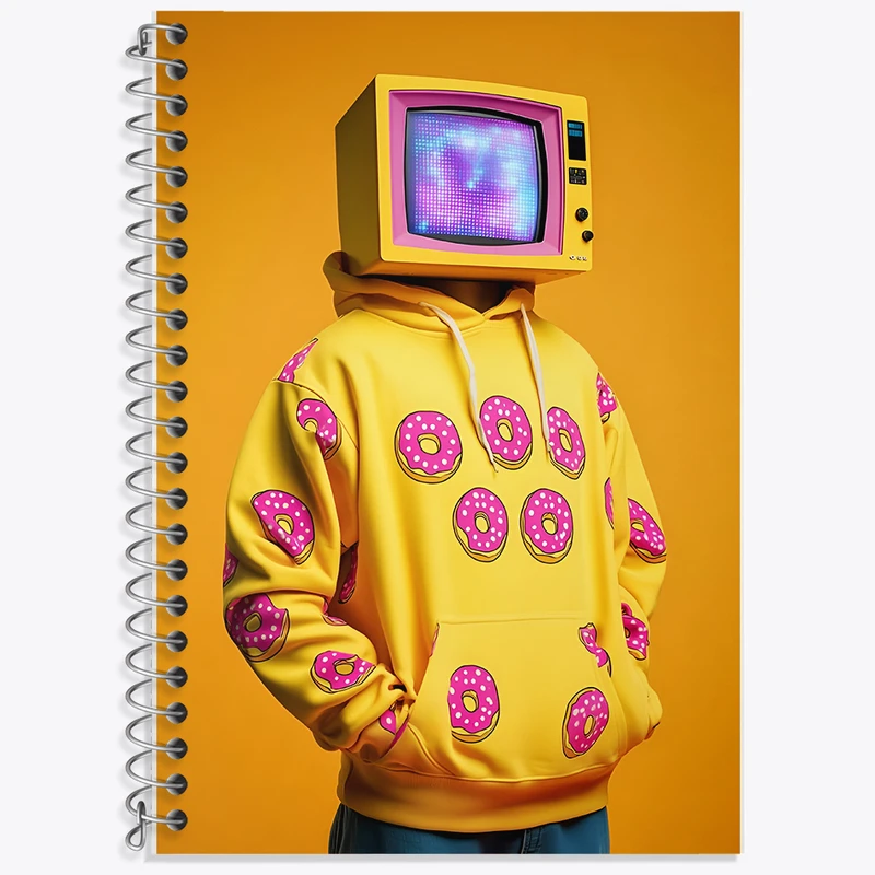 دفتر نت موسیقی 50 برگ خندالو طرح مرد تلویزیونی کد F8771