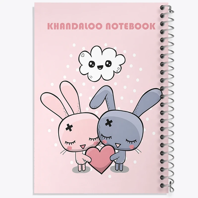 دفتر طراحی 50 برگ خندالو طرح عاشقانه کد N6209