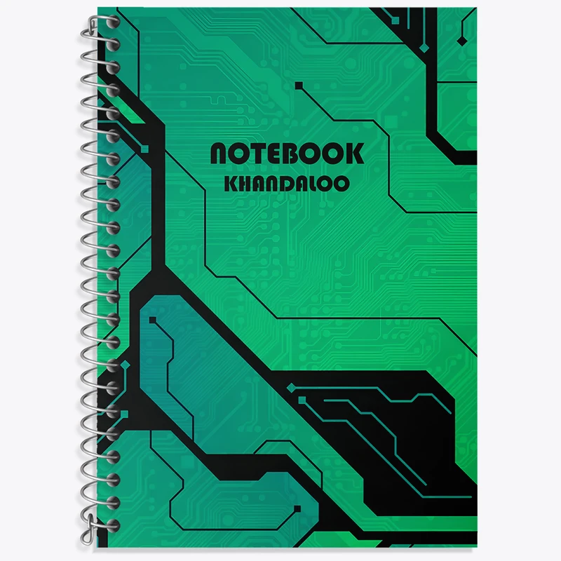 دفتر زبان 50 برگ خندالو مدل دو خط طرح مدرن کد N7569