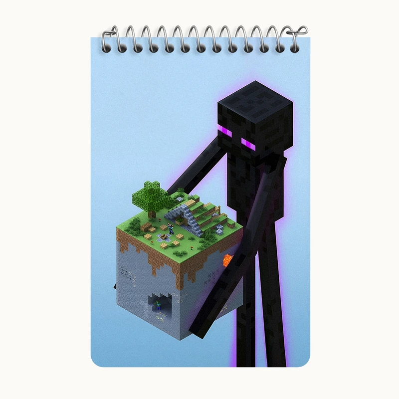 دفتر یادداشت 50 برگ خندالو طرح ماینکرافت (Minecraft) کد F14067