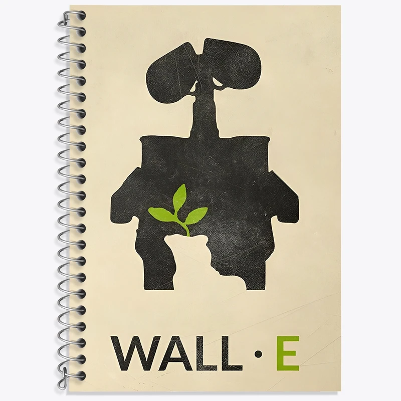 دفتر زبان 50 برگ خندالو مدل سه خط طرح وال ای (Wall-E) کد N8560