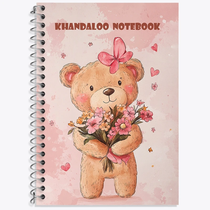 دفتر لغت 50 برگ خندالو طرح خرس بامزه کد N6915