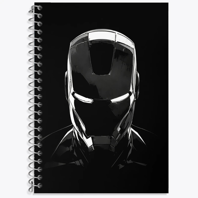 دفتر زبان دوخط 50 برگ خندالو طرح مرد آهنی مارول (Marvel) کد N7663