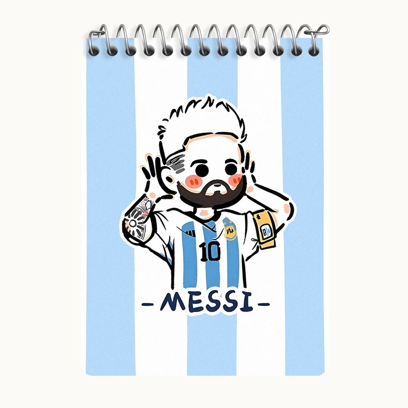 دفتر یادداشت 50 برگ خندالو طرح لیونل مسی کد N6673
