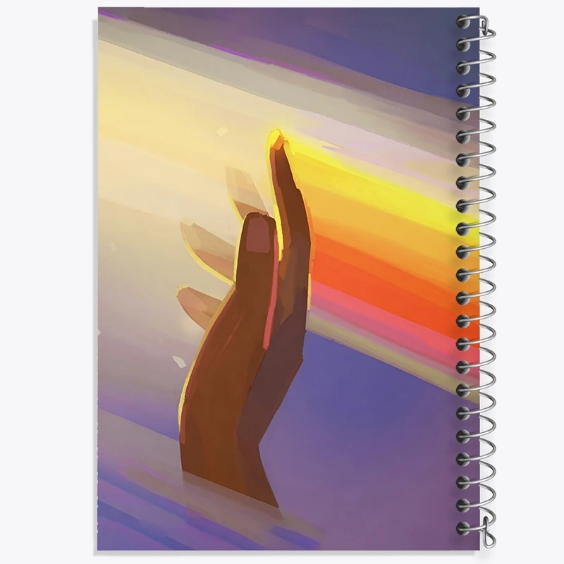 دفتر ژورنال نویسی 50 برگ خندالو مدل نقطه ای طرح طلوع کد F8930