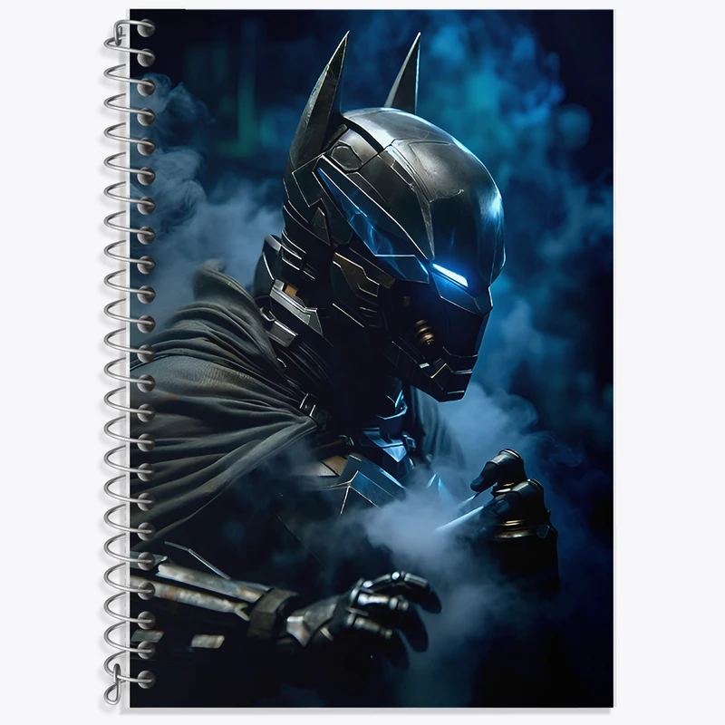 دفتر زبان 50 برگ خندالو مدل سه خط طرح بتمن (Batman) کد F9151