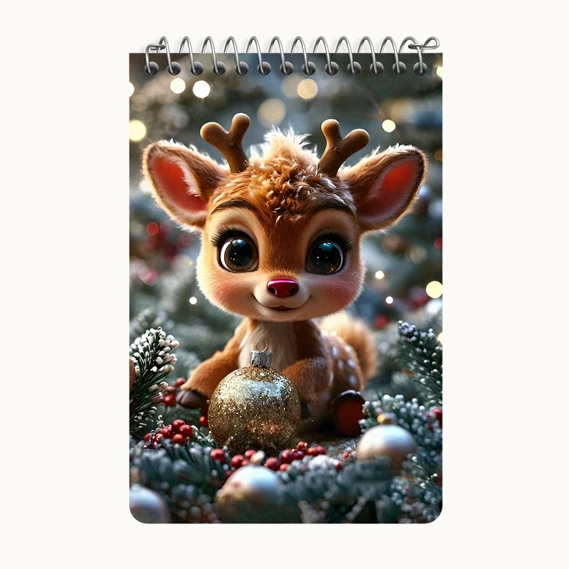 دفتر یادداشت 50 برگ خندالو طرح آهو کد F9533