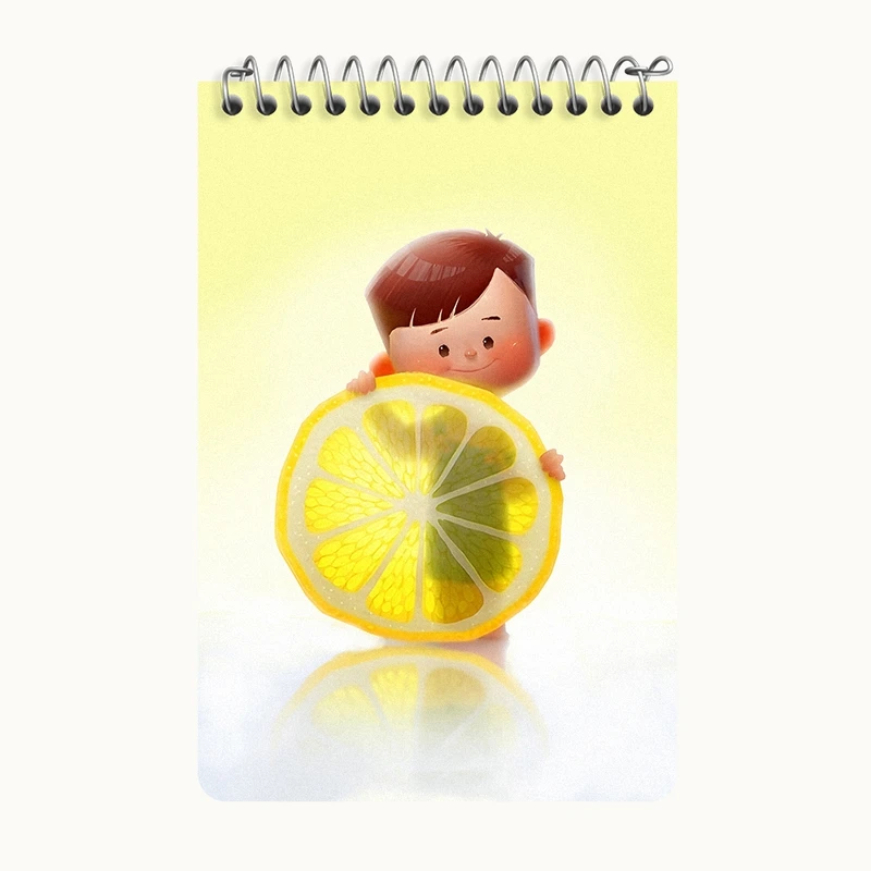 دفتر یادداشت 50 برگ خندالو طرح پسر بامزه کد F8194