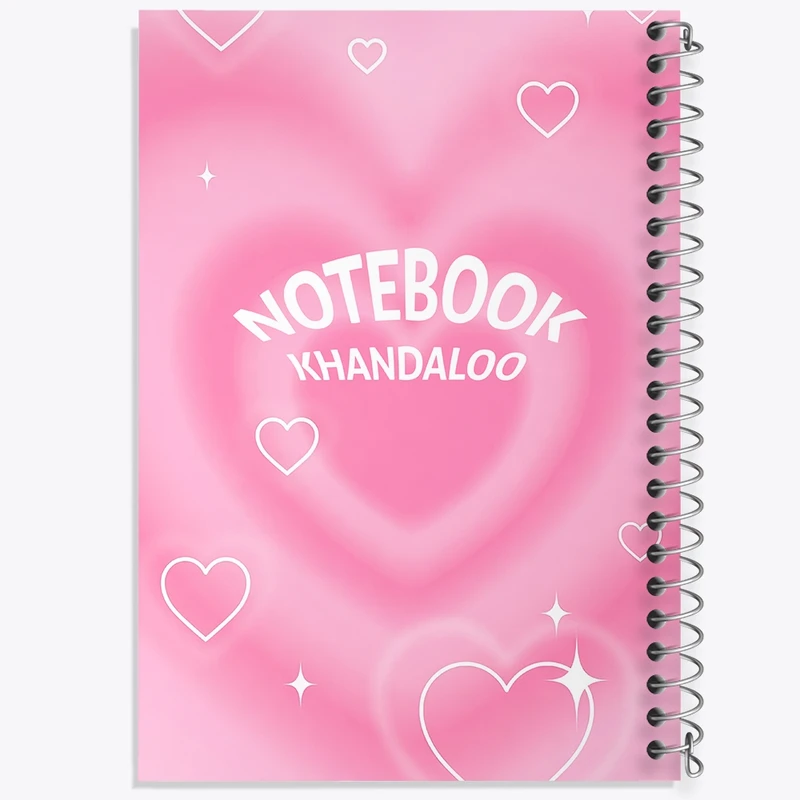 دفتر لیست خرید 50 برگ خندالو طرح پترن قلبی کد N7910