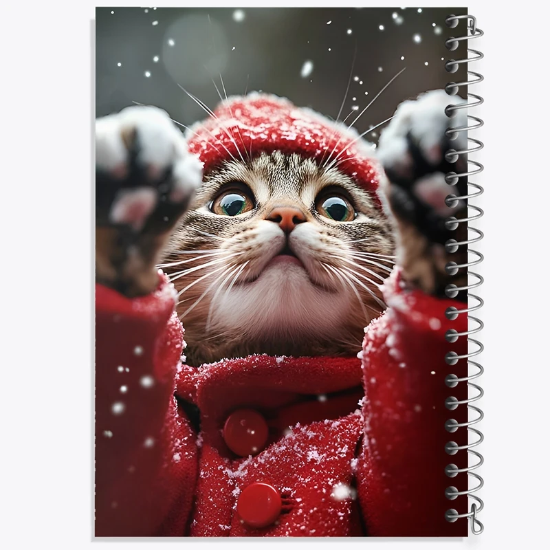 دفتر شطرنجی 50 برگ خندالو طرح گربه کد F9311