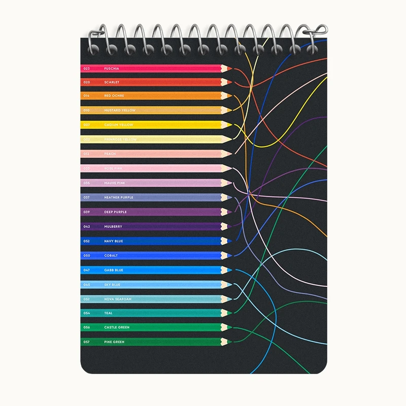 دفتر یادداشت 50 برگ خندالو طرح مداد رنگی کد N7632