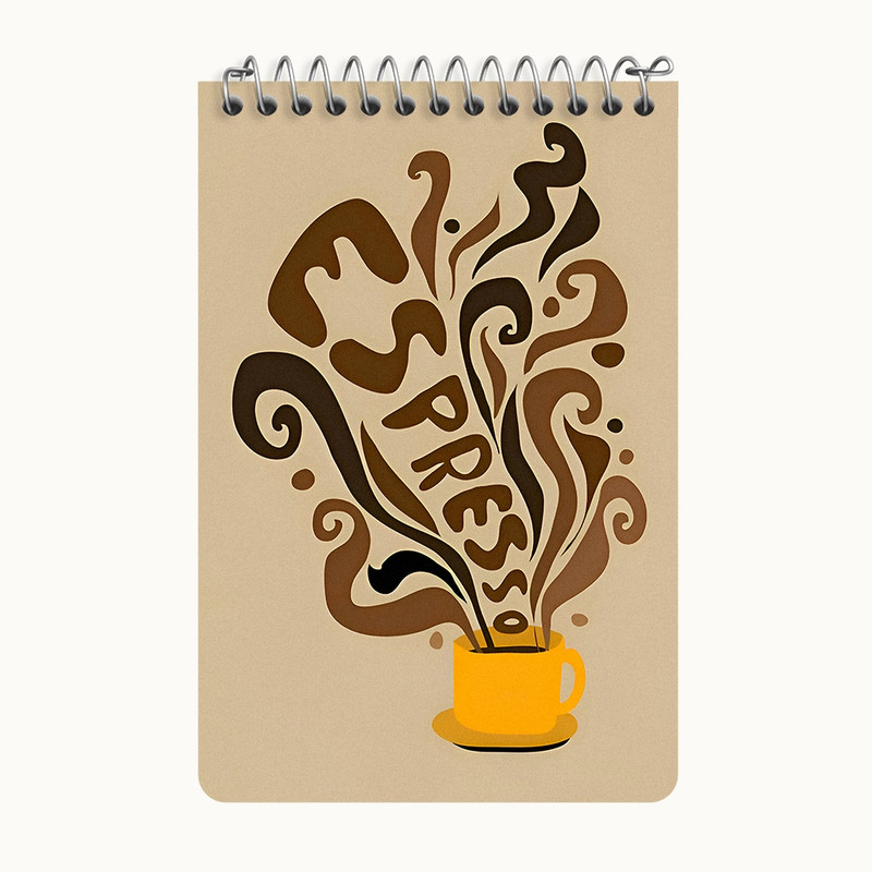 دفتر یادداشت 50 برگ خندالو طرح اسپرسو کد F10422