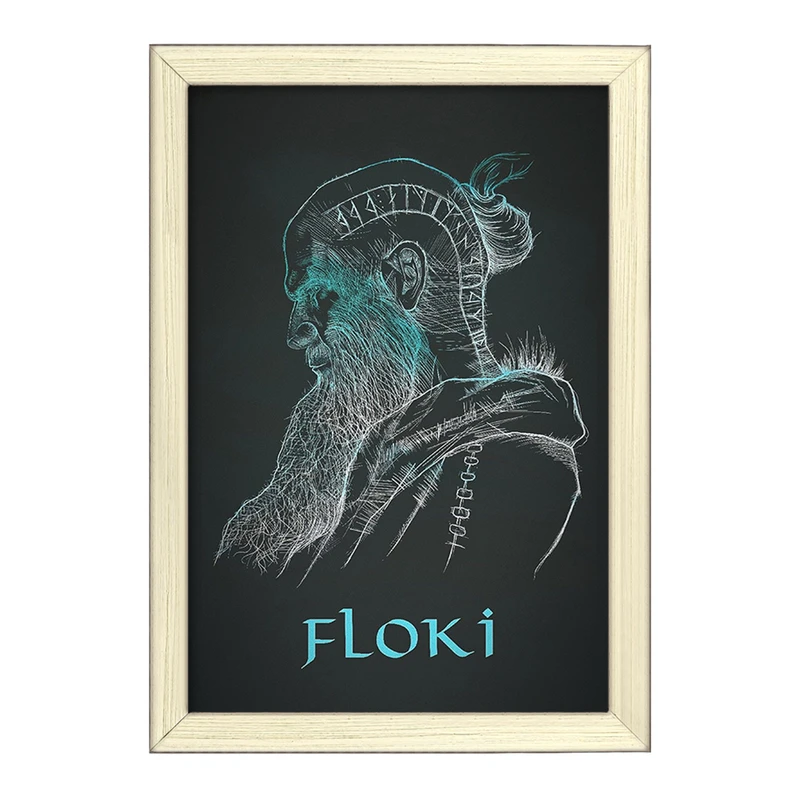 تابلو خندالو طرح فلوکی وایکینگ ها (Vikings) کد F13618