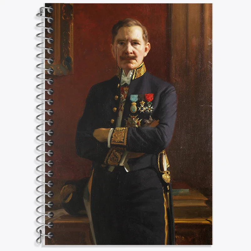 دفتر زبان 50 برگ خندالو مدل دو خط طرح سلف پرتره برنهارد اوستر من کد F12258