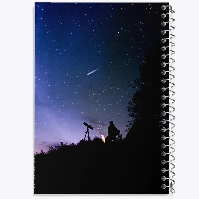 دفتر طراحی 50 برگ خندالو طرح آسمان شب کد F1126