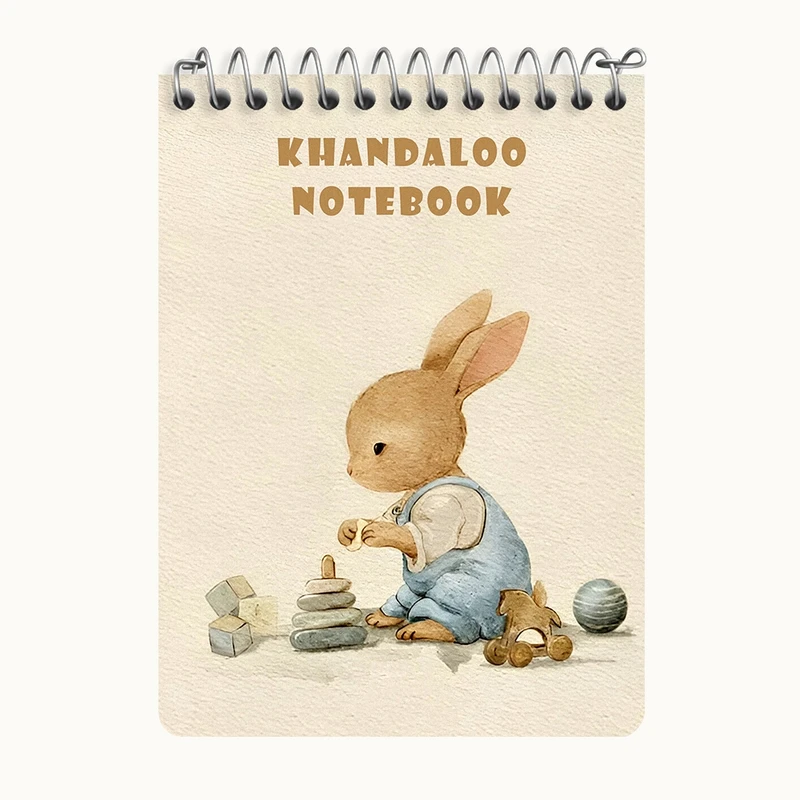 دفتر یادداشت 50 برگ خندالو طرح خرگوش بامزه کد N8469