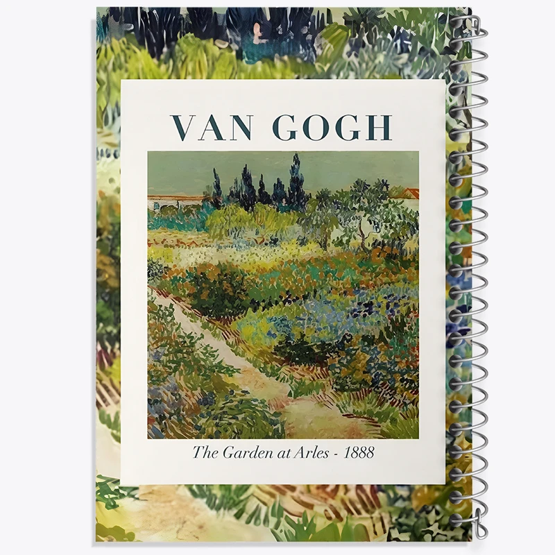 دفتر مشق 100 برگ خندالو طرح ونسان ونگوگ کد F10713