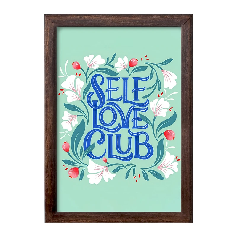 تابلو خندالو طرح Self Love Club کد F7434