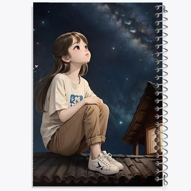 دفتر طراحی 50 برگ خندالو طرح دخترانه کد F3818