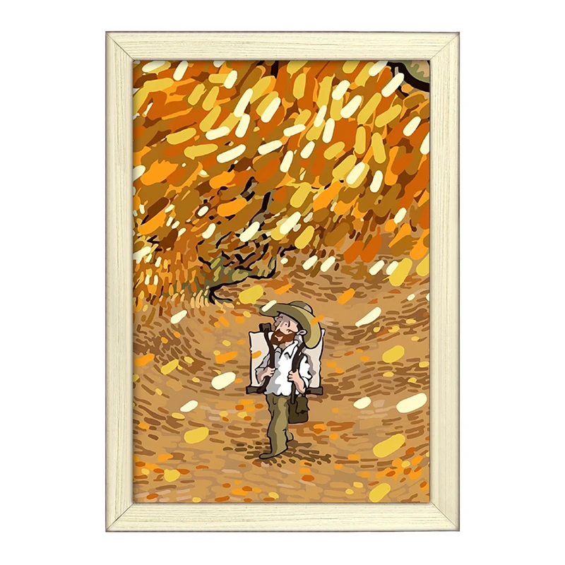 تابلو خندالو طرح ونسان ونگوگ کد F8775