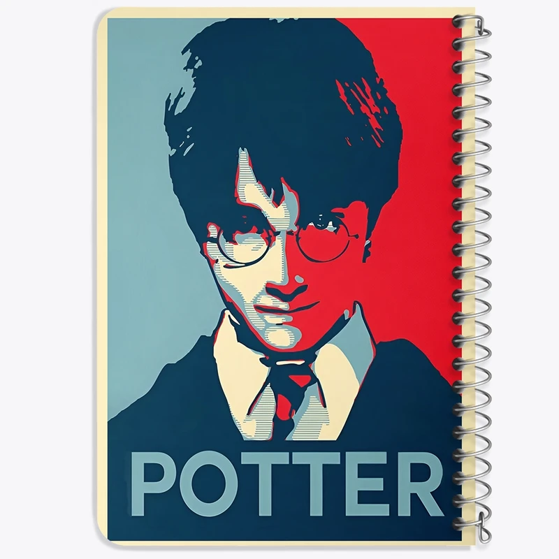دفتر یادداشت 50 برگ خندالو طرح هری پاتر (Harry Potter) کد F6466
